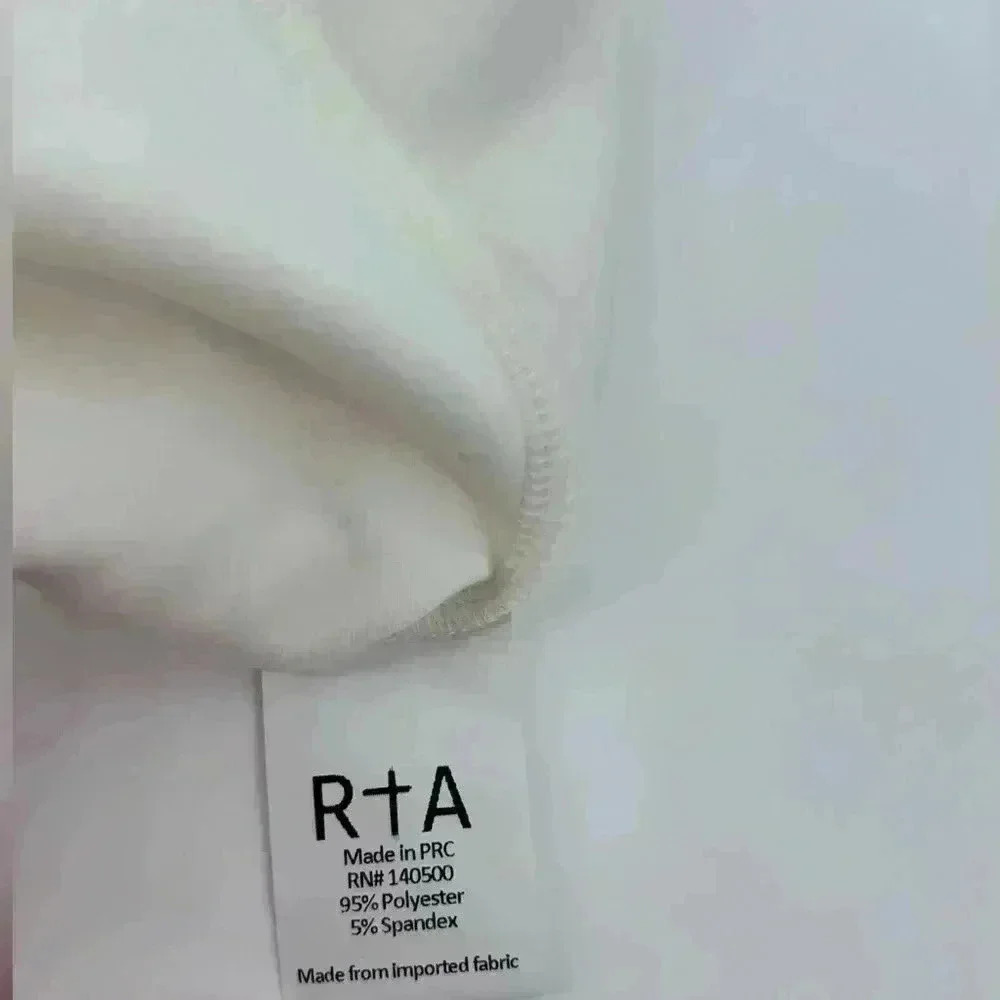 $375 NWT RtA Lorna Stretch Scuba Corset Zipper White Mini Dress - L Large - Picture 6 of 11